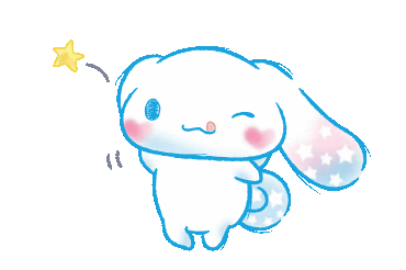 A small Cinnamoroll character waving
